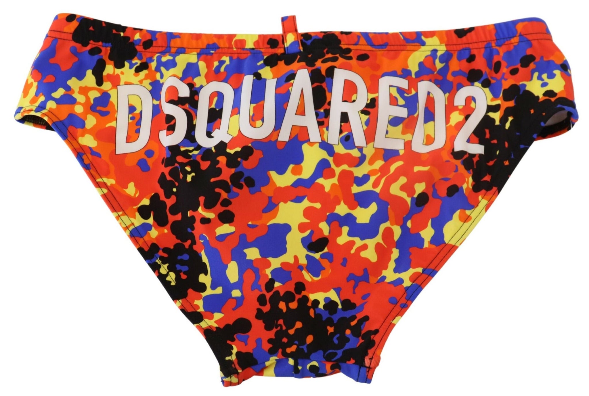 Dsquared² Multicolor Logo Printed Men Swim Brief Swimwear