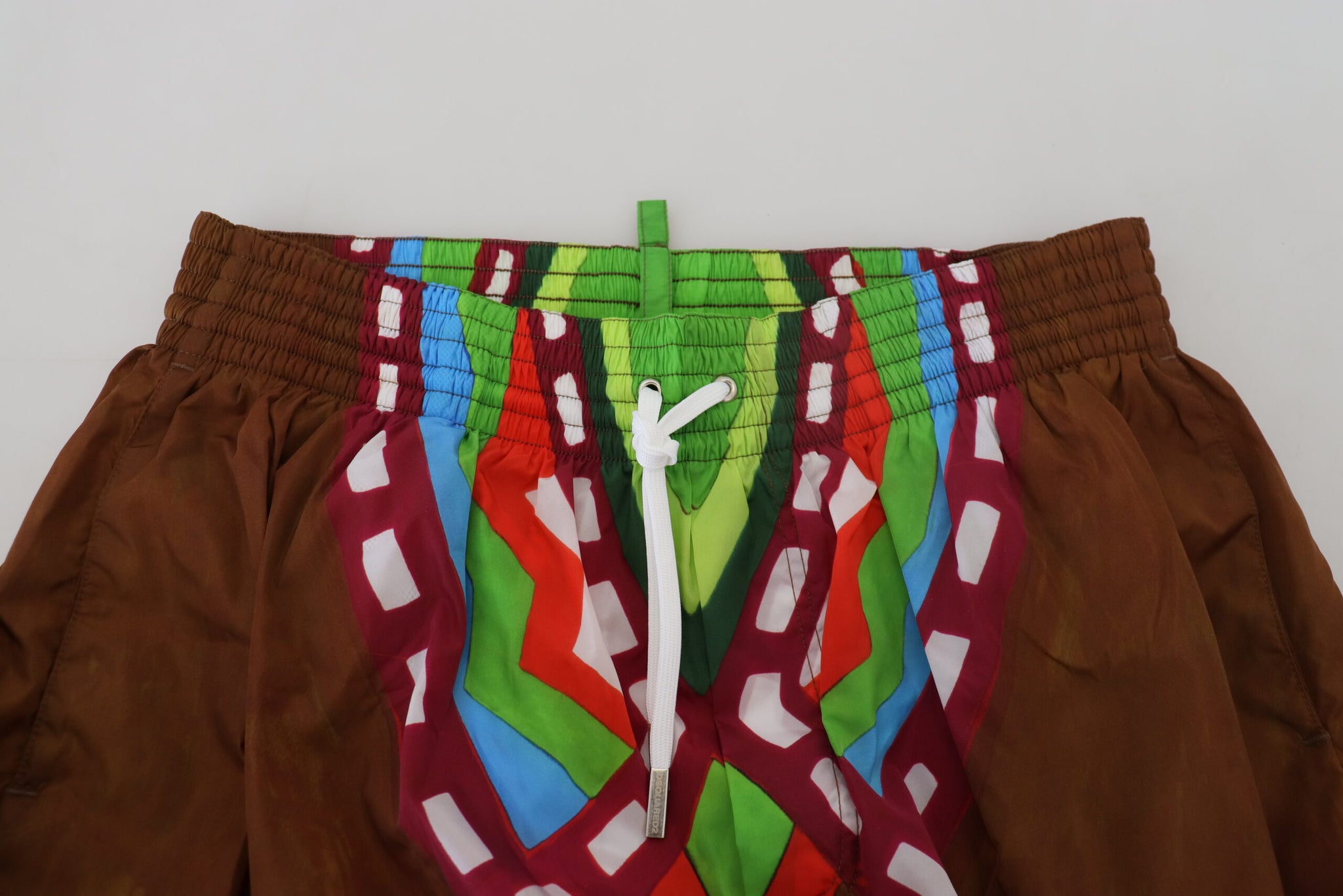 Dsquared² Multicolor Printed Men Beachwear Shorts Swimwear