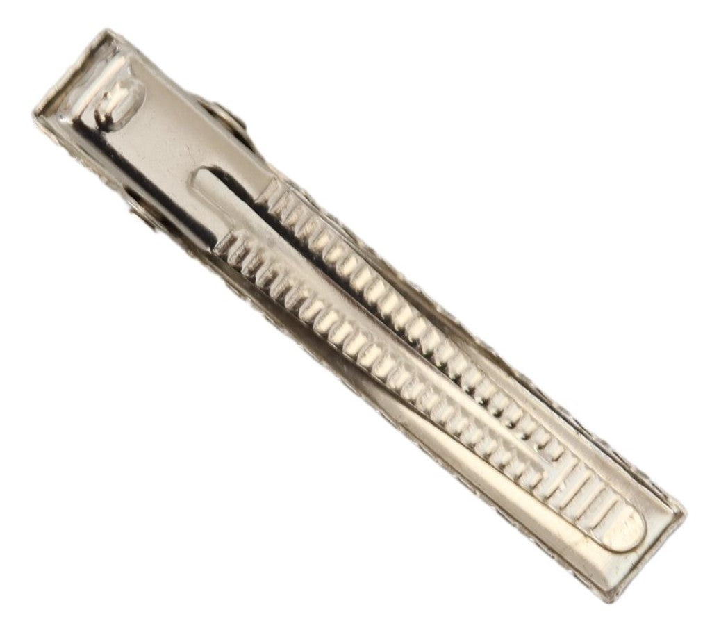 Silver Tone Brass Men Tie Clip