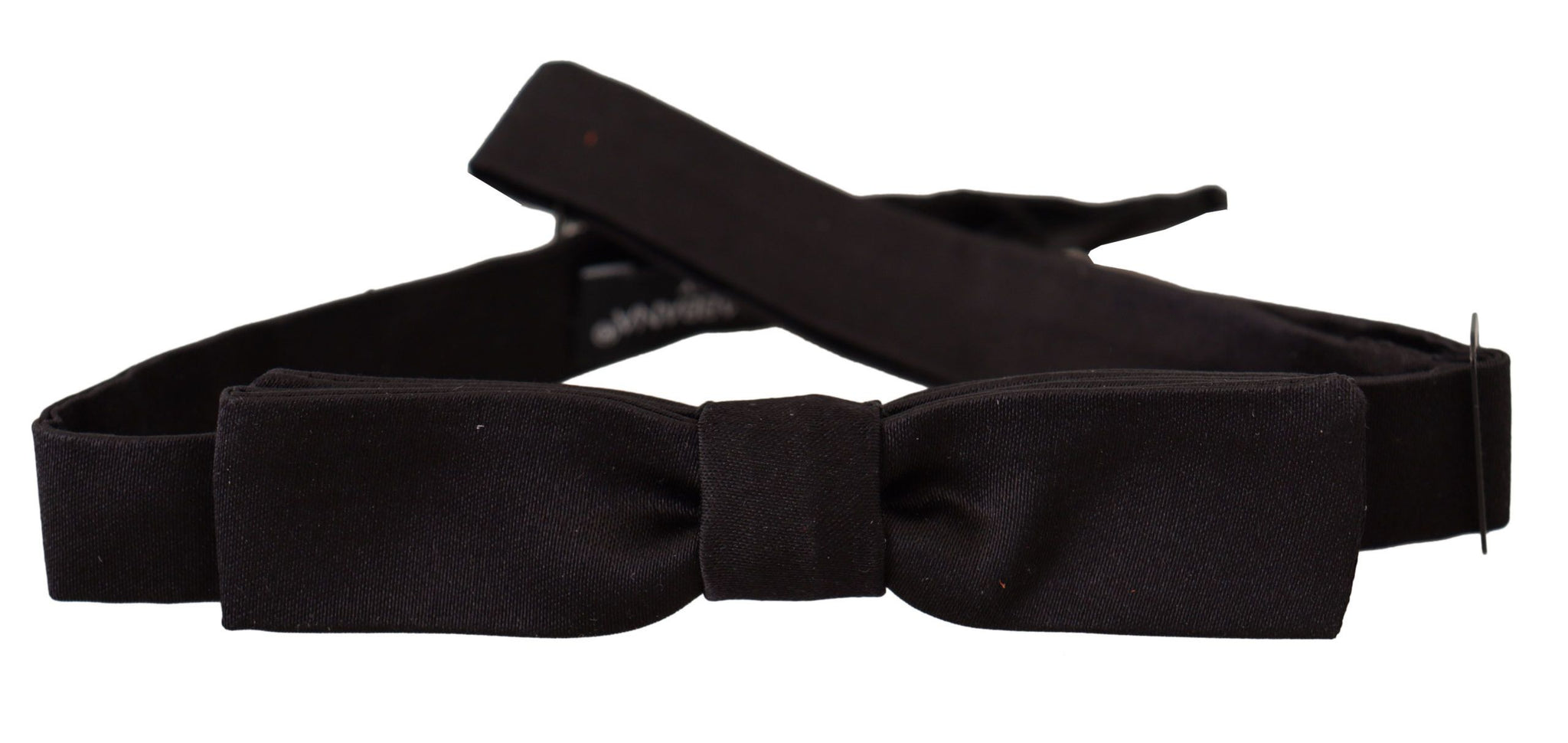 Black 100% Silk Adjustable Neck Papillon Tie