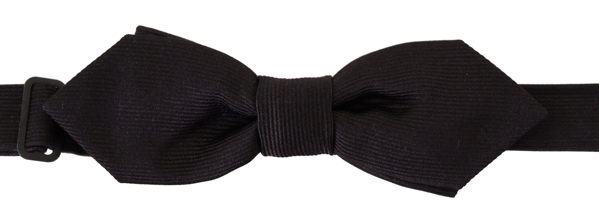 Black 100% Silk Adjustable Neck Papillon Tie