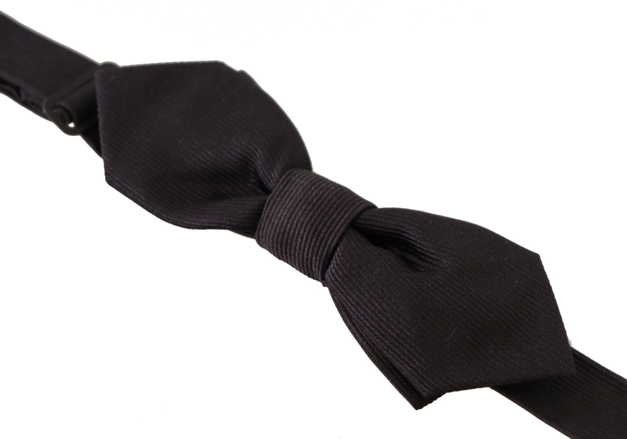 Black 100% Silk Adjustable Neck Papillon Tie