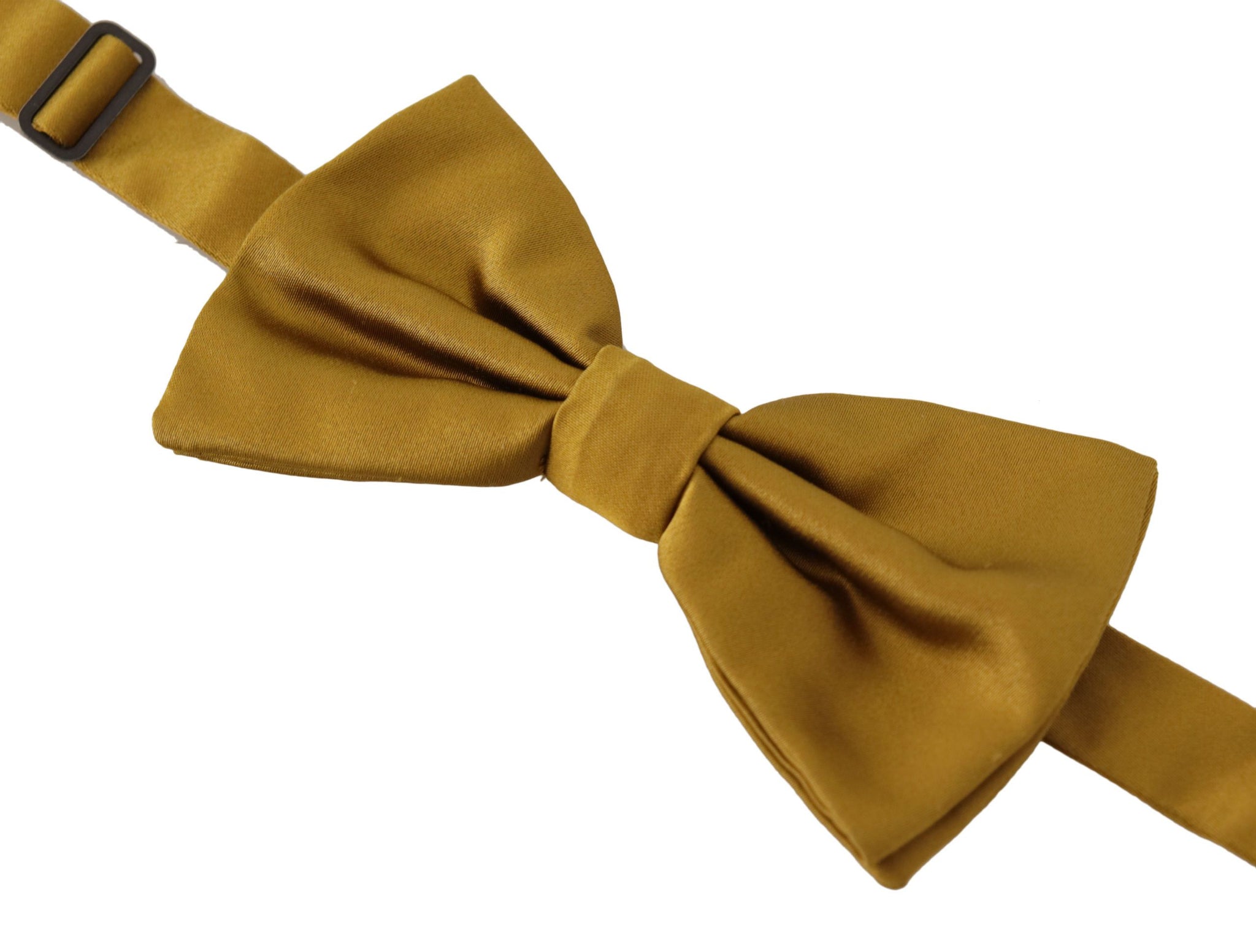 Yellow Mustard 100% Silk Butterfly Papillon Tie