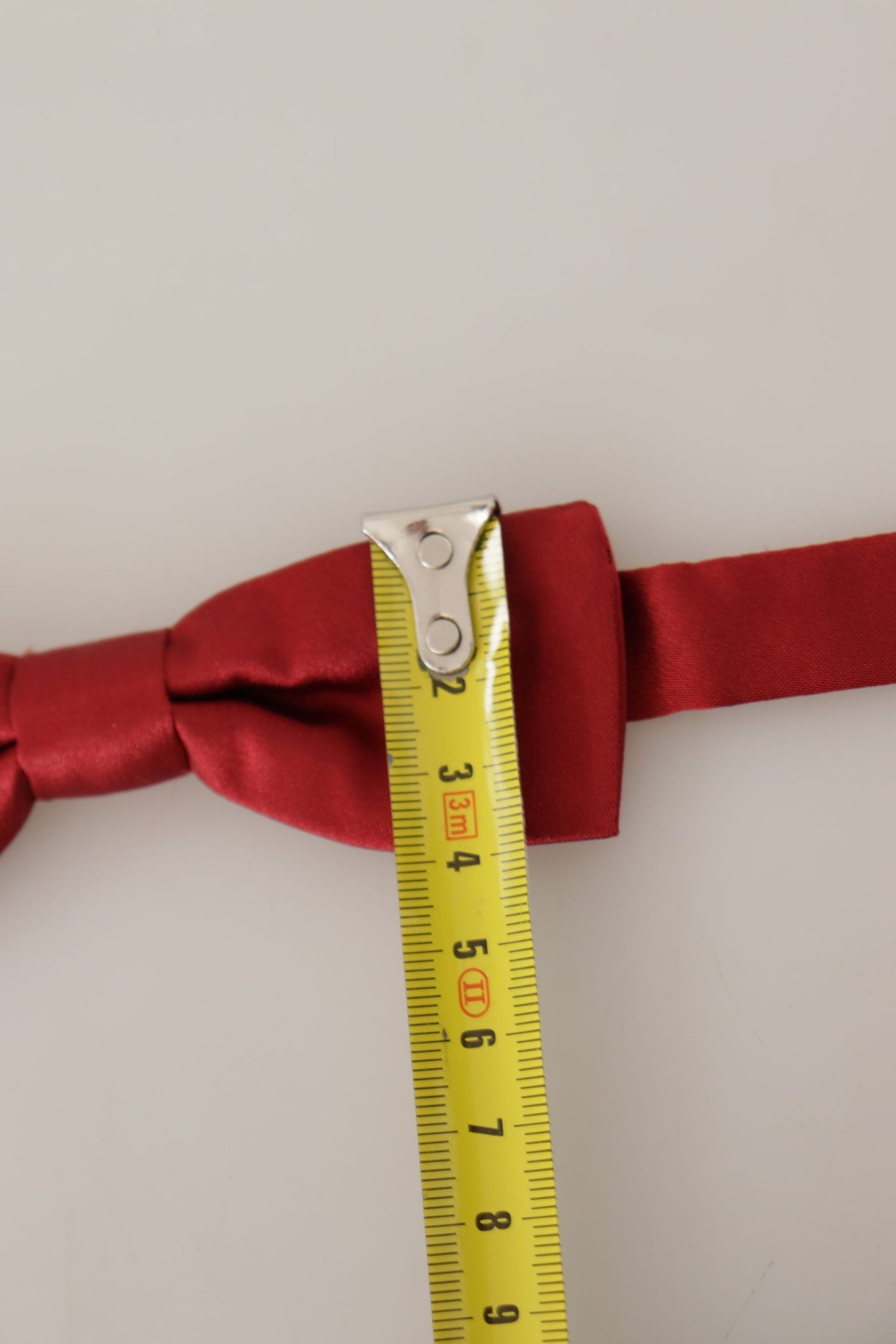 Red 100% Silk Slim Adjustable Neck Papillon Bow Tie