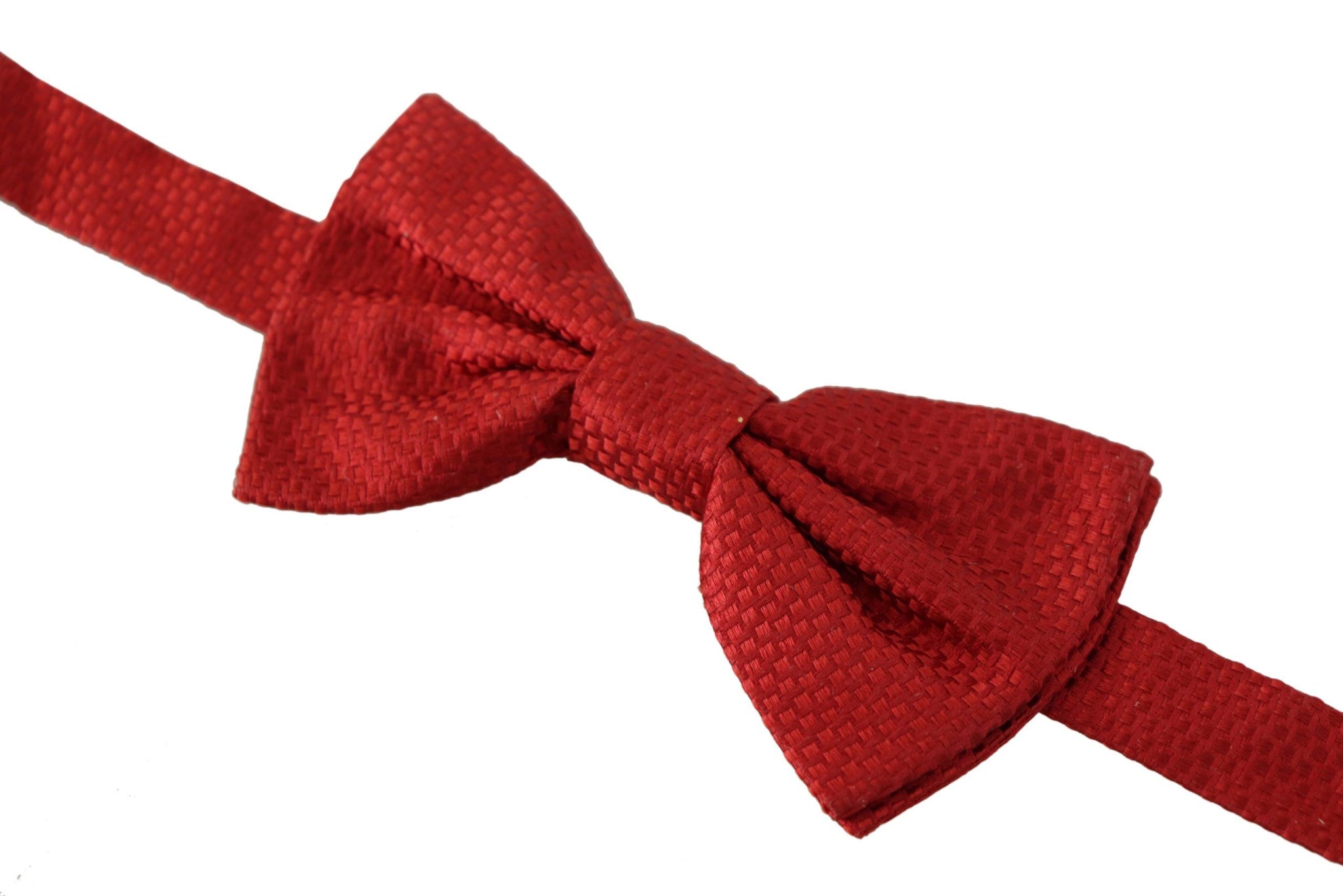 Red 100% Silk Slim Adjustable Neck Papillon Tie