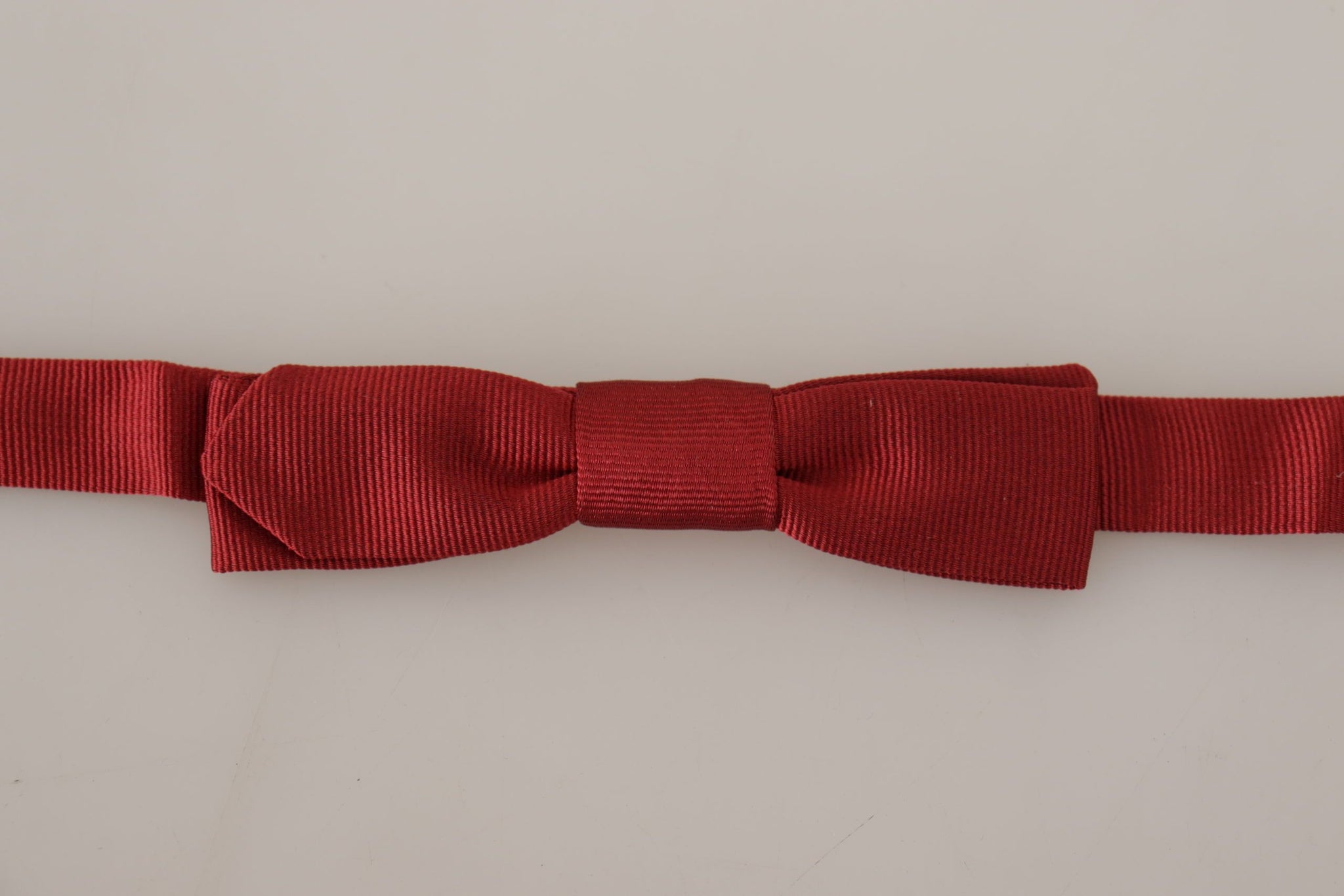 Red 100% Silk Slim Adjustable Neck Papillon Bow Tie