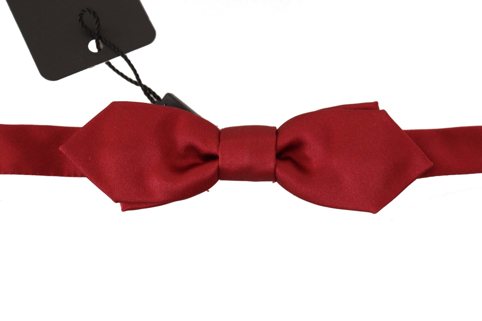 Red 100% Silk Slim Adjustable Neck Papillon Bow Tie