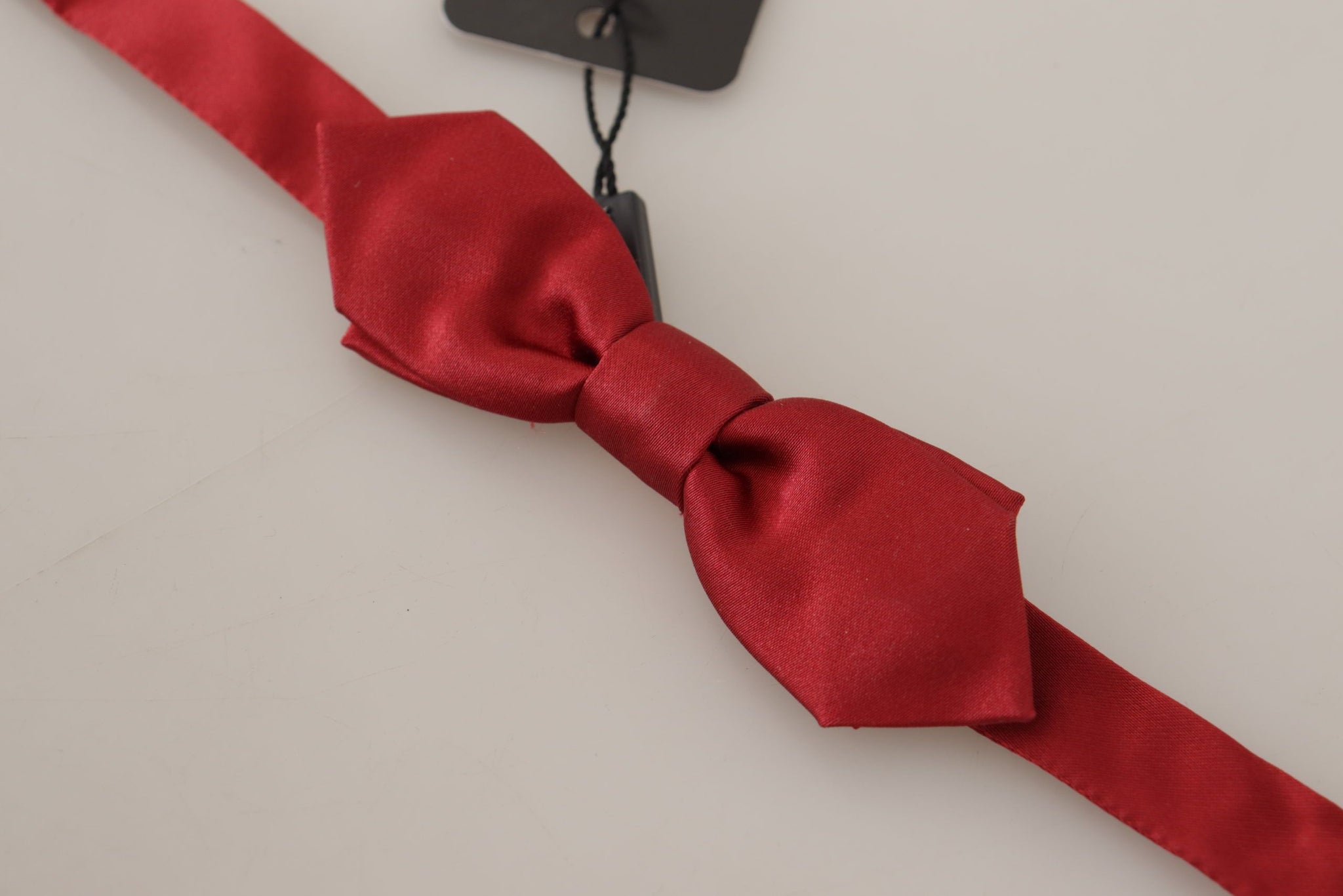 Red 100% Silk Slim Adjustable Neck Papillon Bow Tie