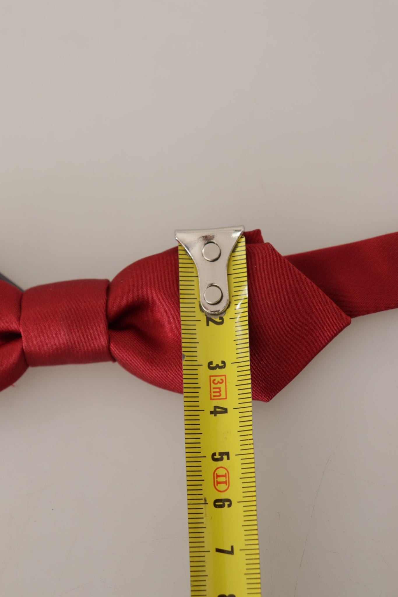 Red 100% Silk Slim Adjustable Neck Papillon Bow Tie