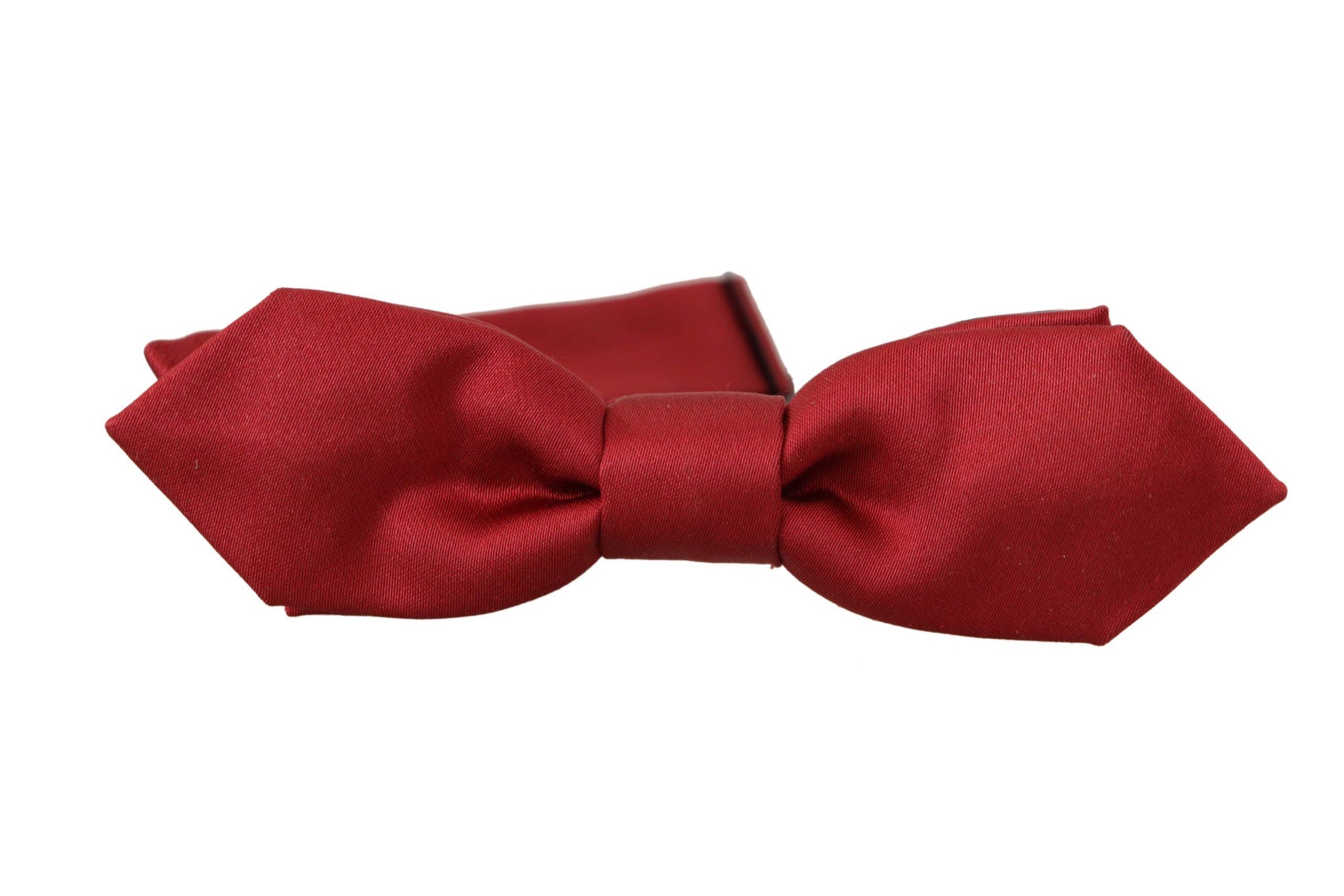 Red 100% Silk Slim Adjustable Neck Papillon Bow Tie