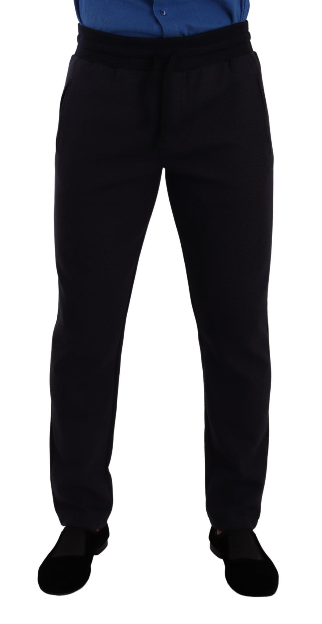 Blue Cotton Stretch Jogging Trouser Pants