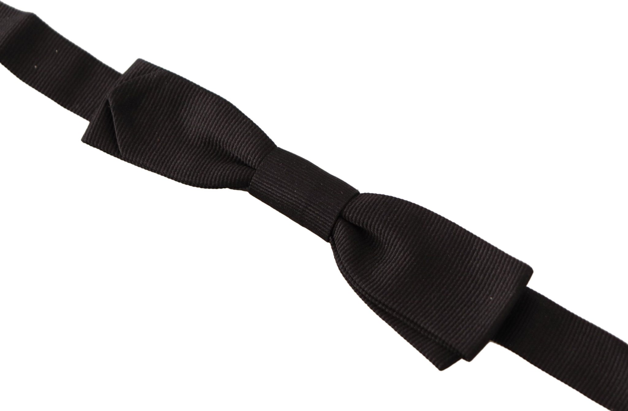 Black 100% Silk Adjustable Neck Papillon  Tie