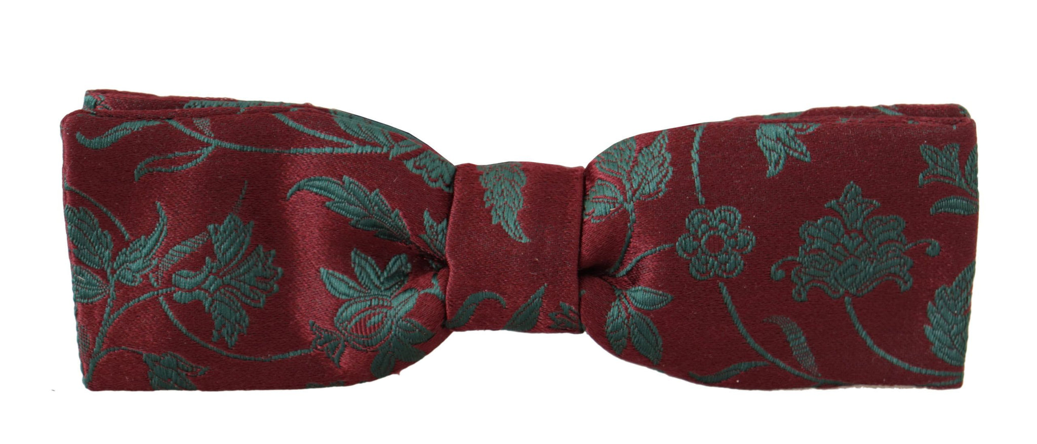 Maroon Pattern Adjustable Neck Papillon Bow Tie