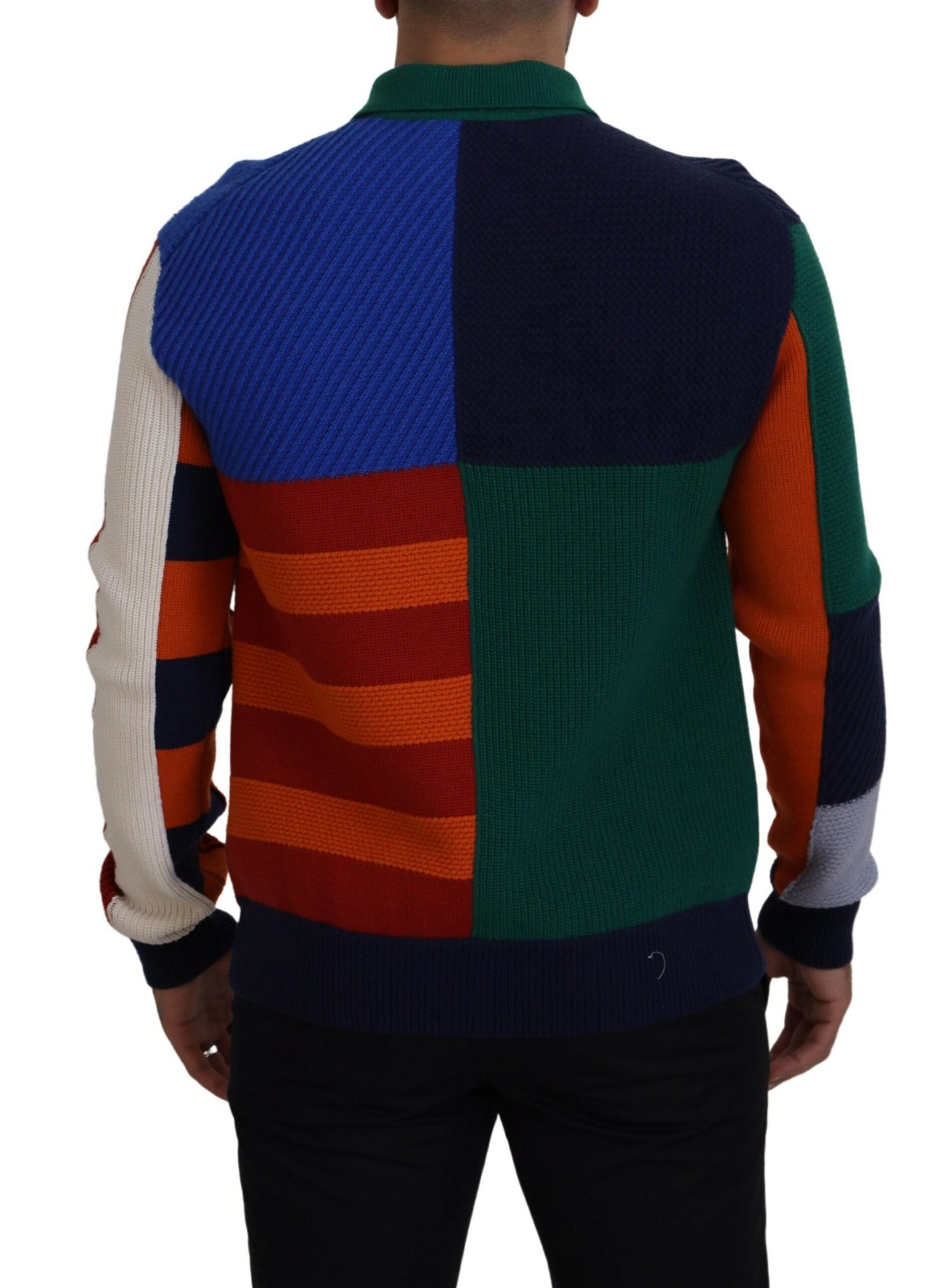 Multicolor Stripes Wool Pullover Sweater