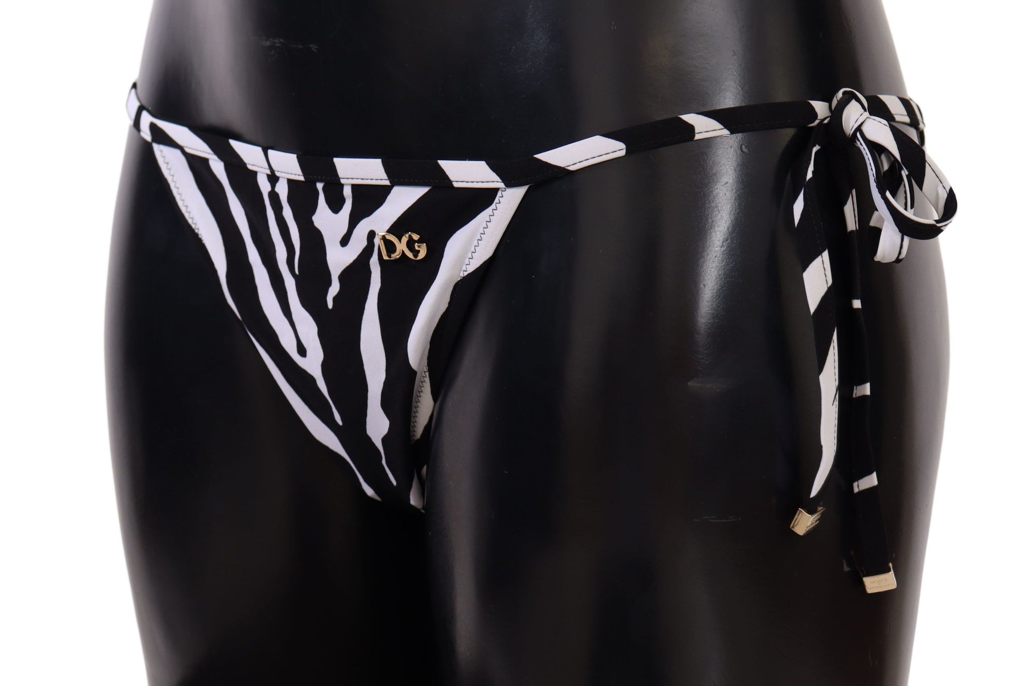 Black White Zebra Swimsuit Bikini Bottom Swimwear