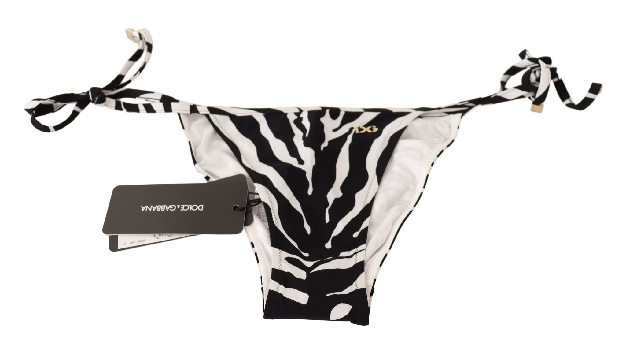 Black White Zebra Swimsuit Bikini Bottom Swimwear