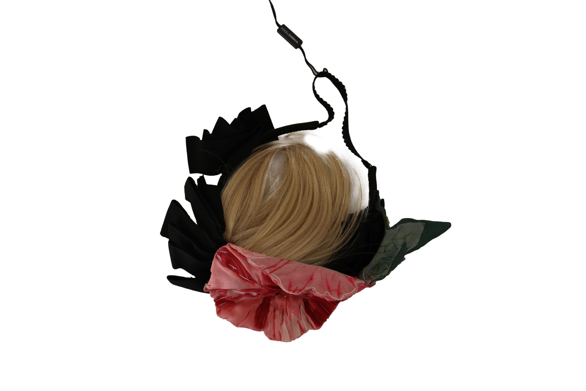 Black Silk White Hair Parrucchiera Diadem Headband