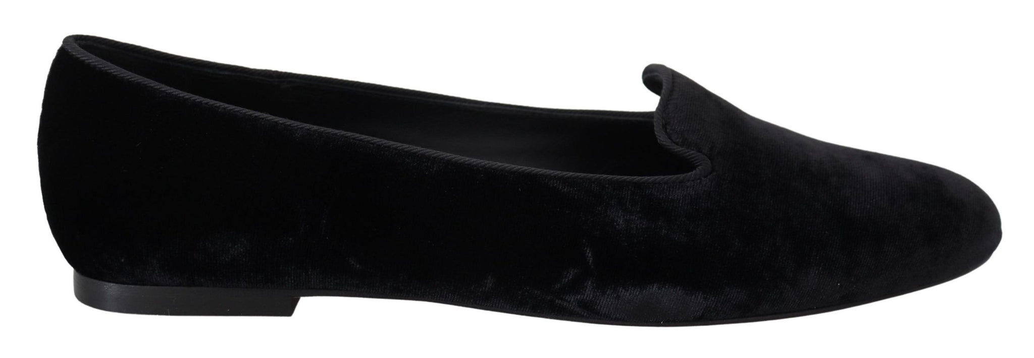 Black Velvet Slip Ons Loafers Flats Shoes