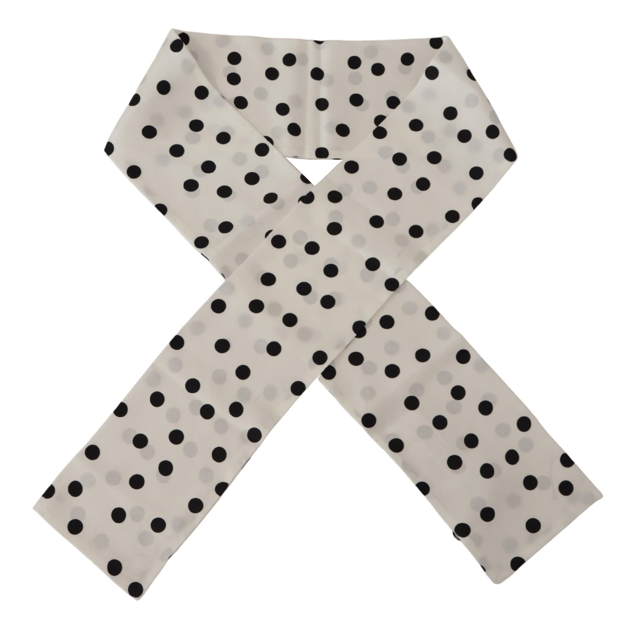 White Polka Dots Neck Wrap Shawl Scarf