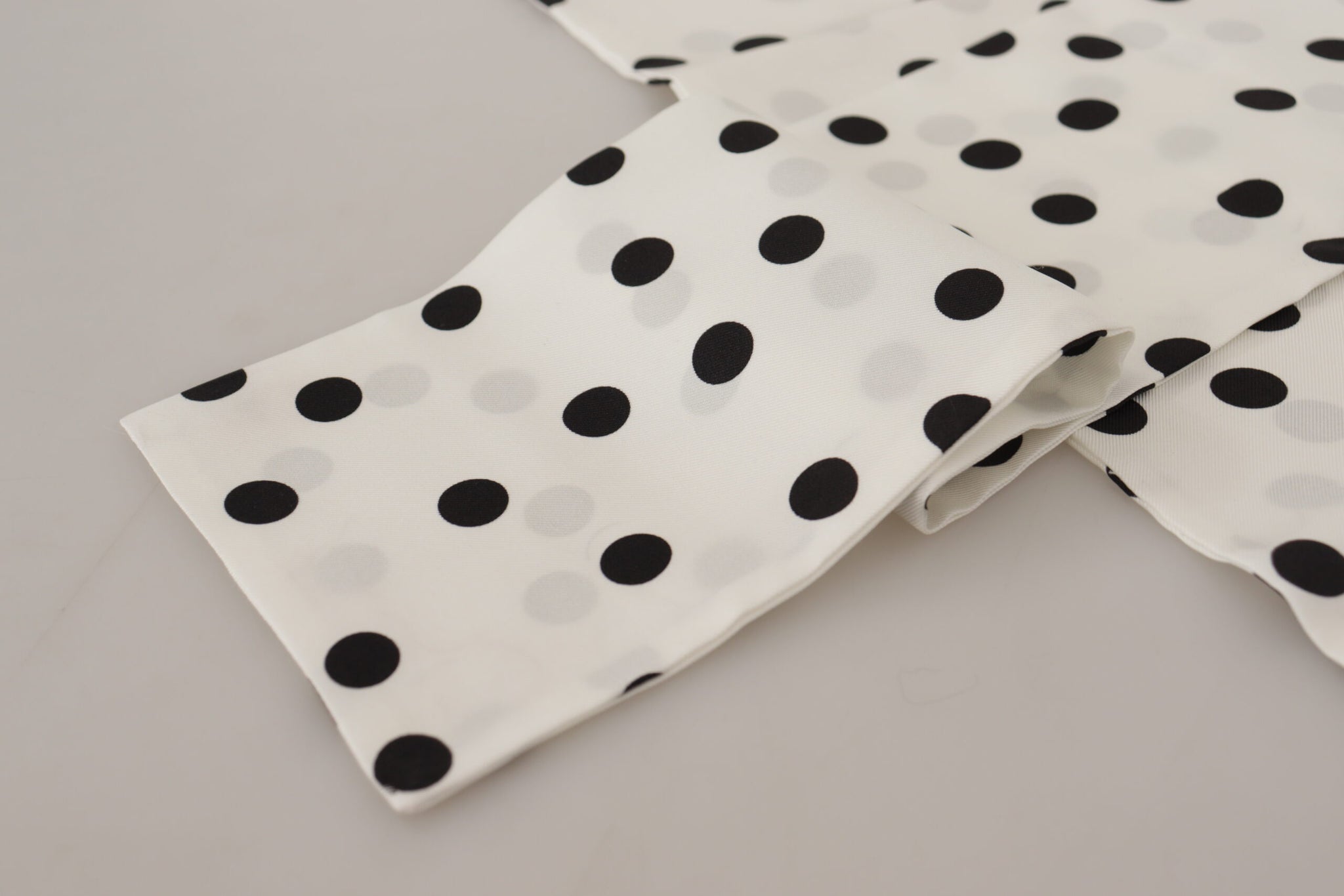 White Polka Dots Neck Wrap Shawl Scarf