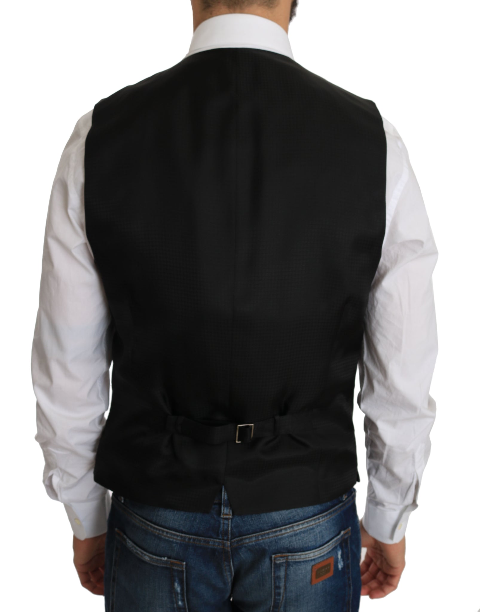 Black Silk Dress Waistcoat