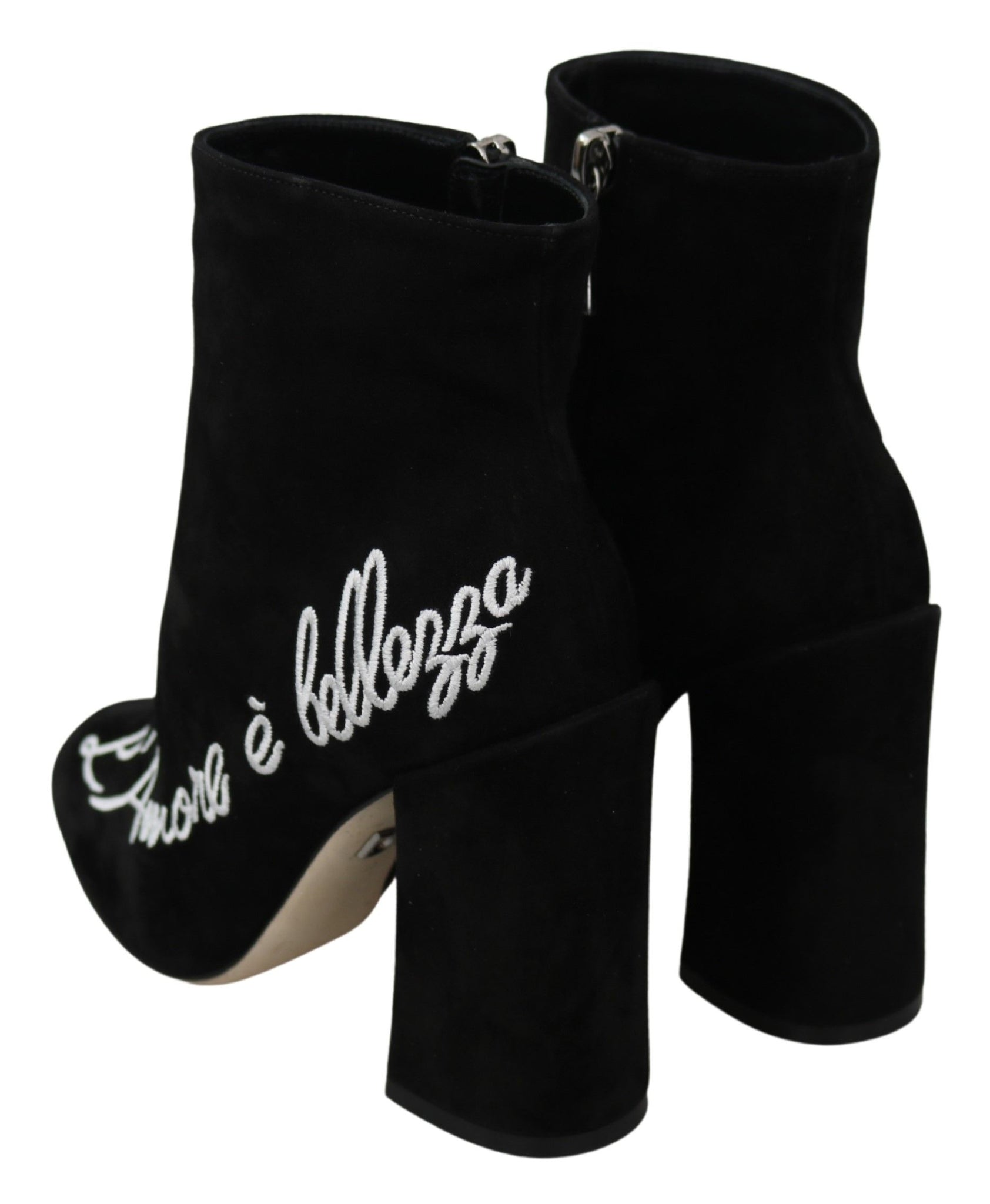 Black Suede L'Amore E'Bellezza Boots Shoes