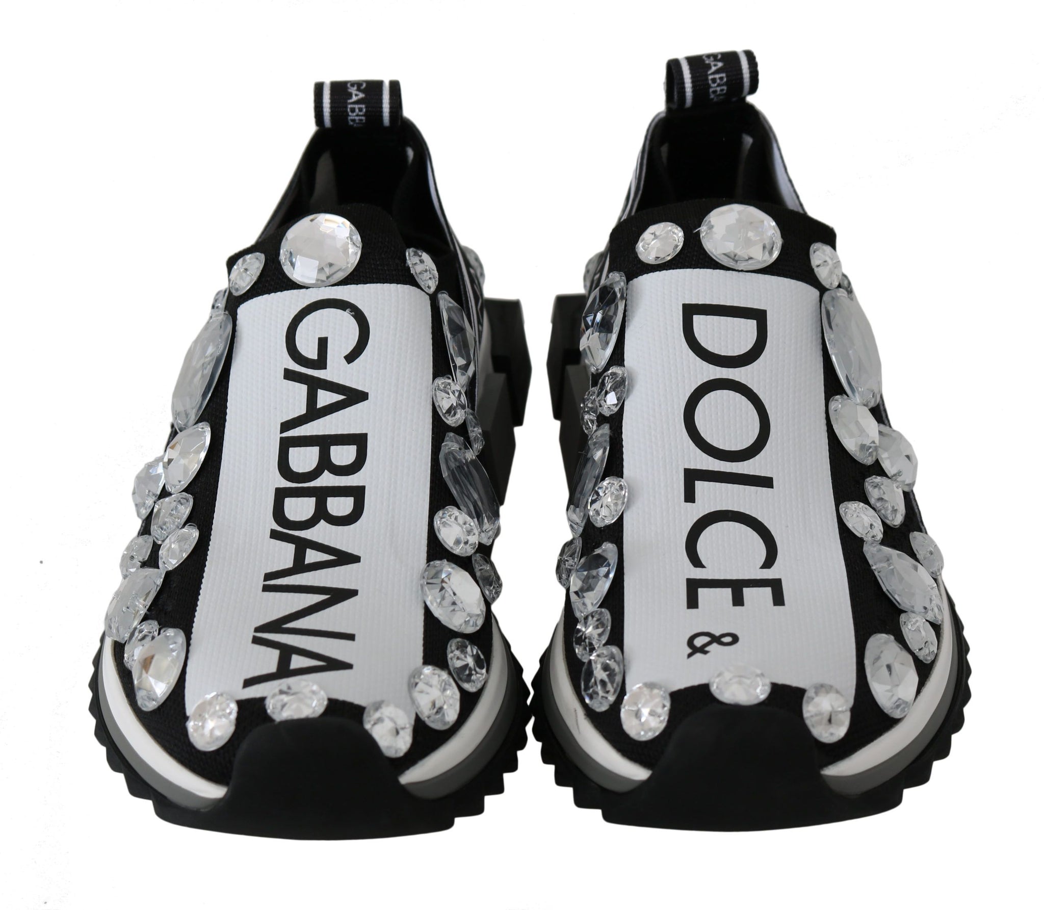 Black White Crystal Women's Sneakers Shoes