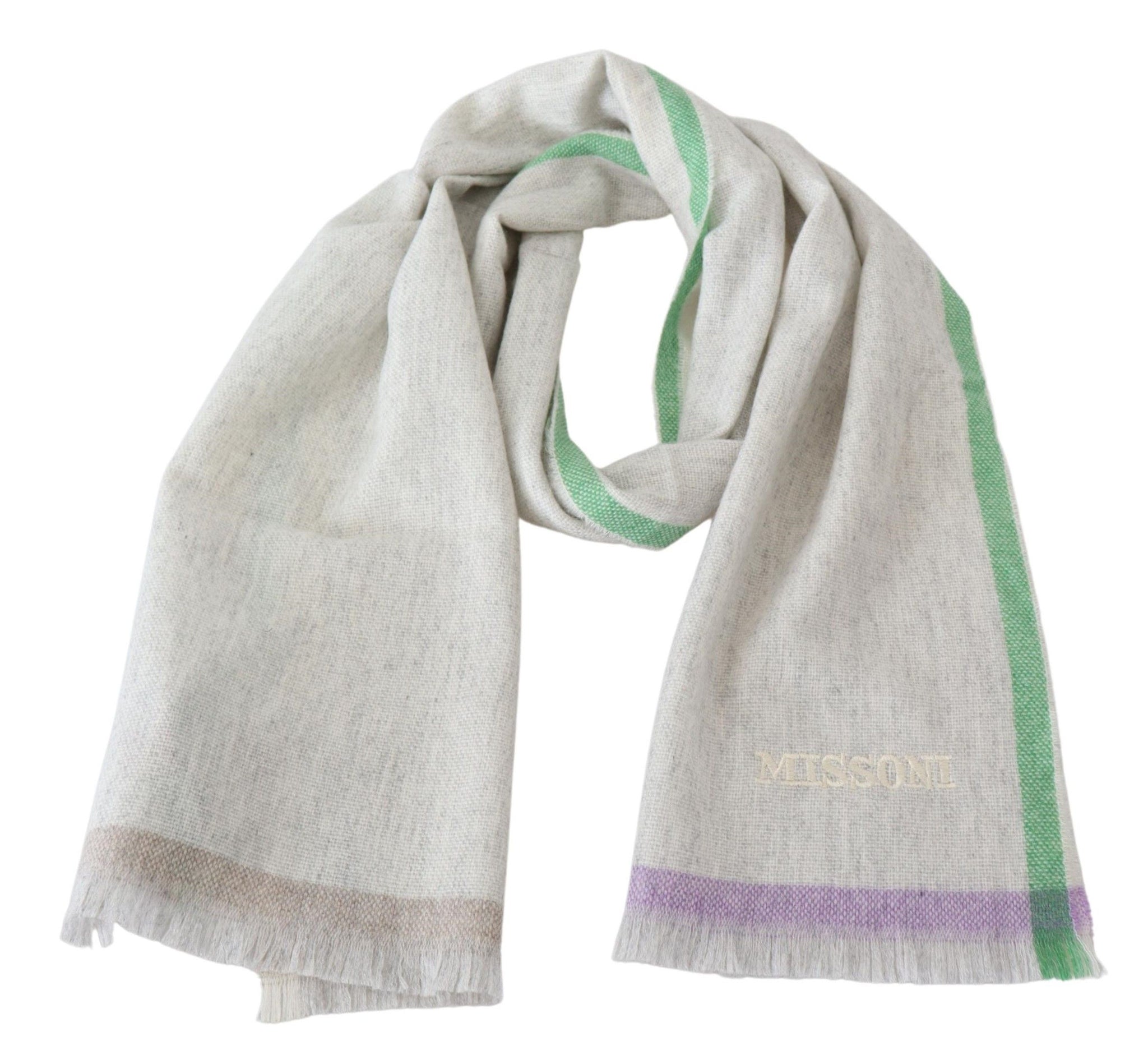 Beige 100% Cashmere Unisex Wrap Scarf