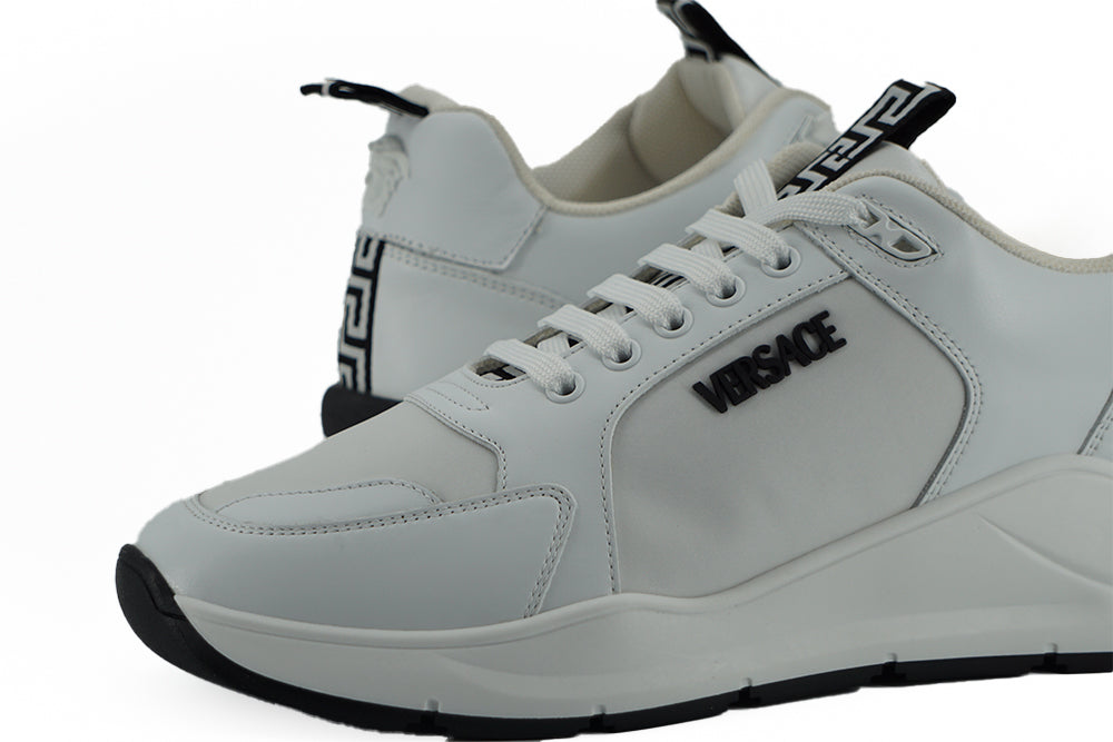 White Calf Leather Sneakers