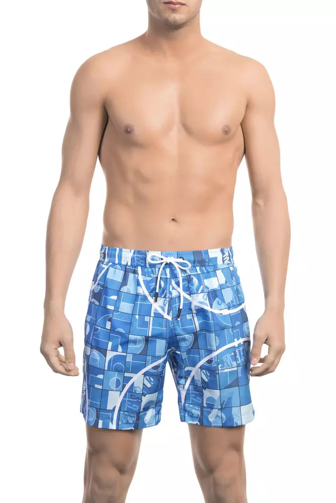 Light-blue Polyester Swimwear