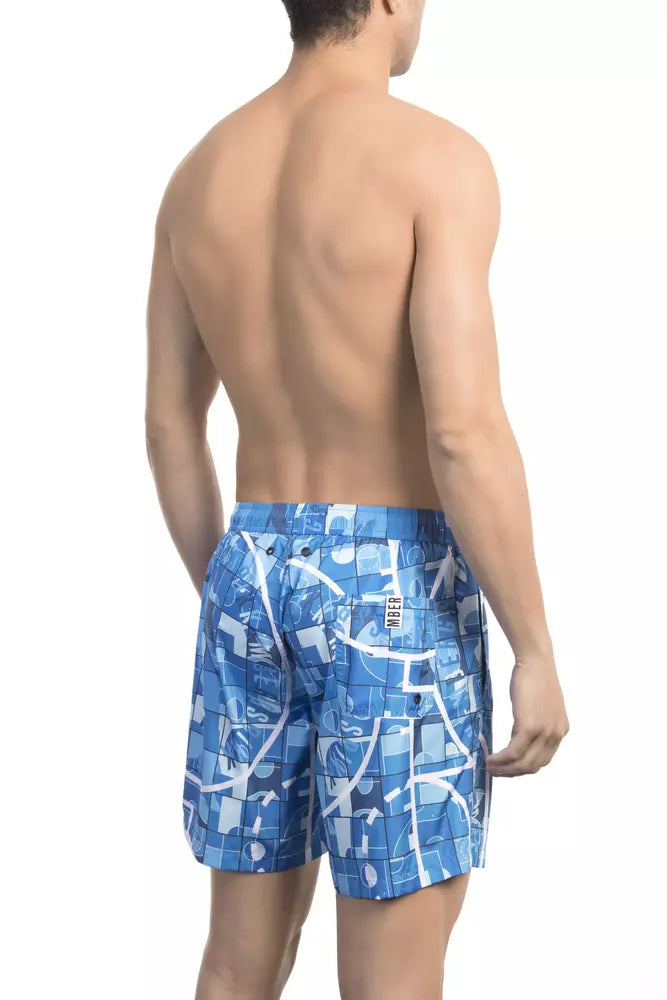 Light-blue Polyester Swimwear