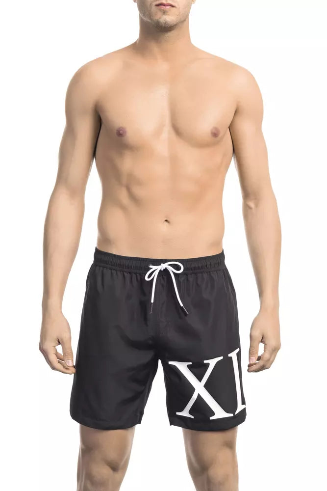 Black Polyester Swimwear