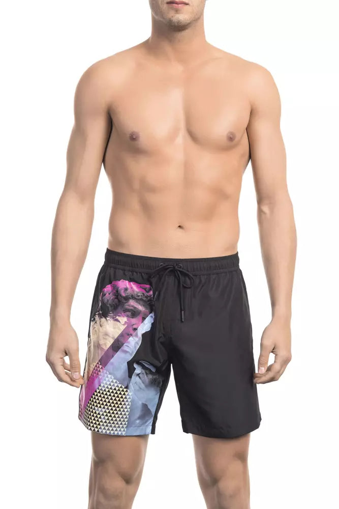 Black Polyester Swimwear