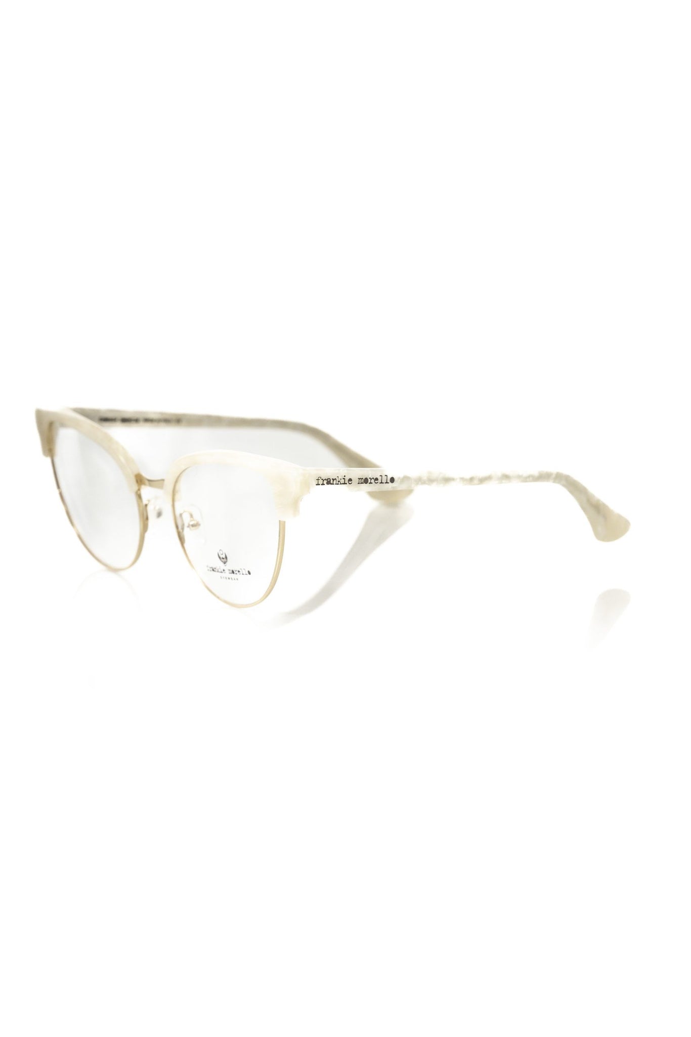 Frankie Morello White Metallic Fibre Frames