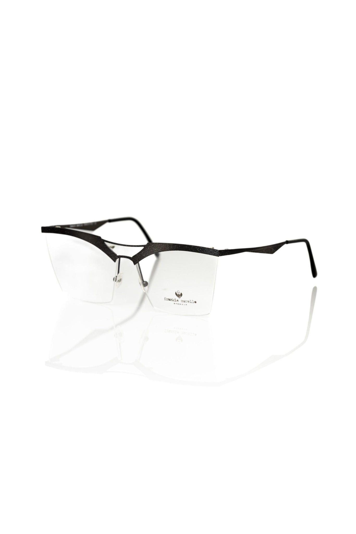 Frankie Morello Black Metallic Fibre Frames