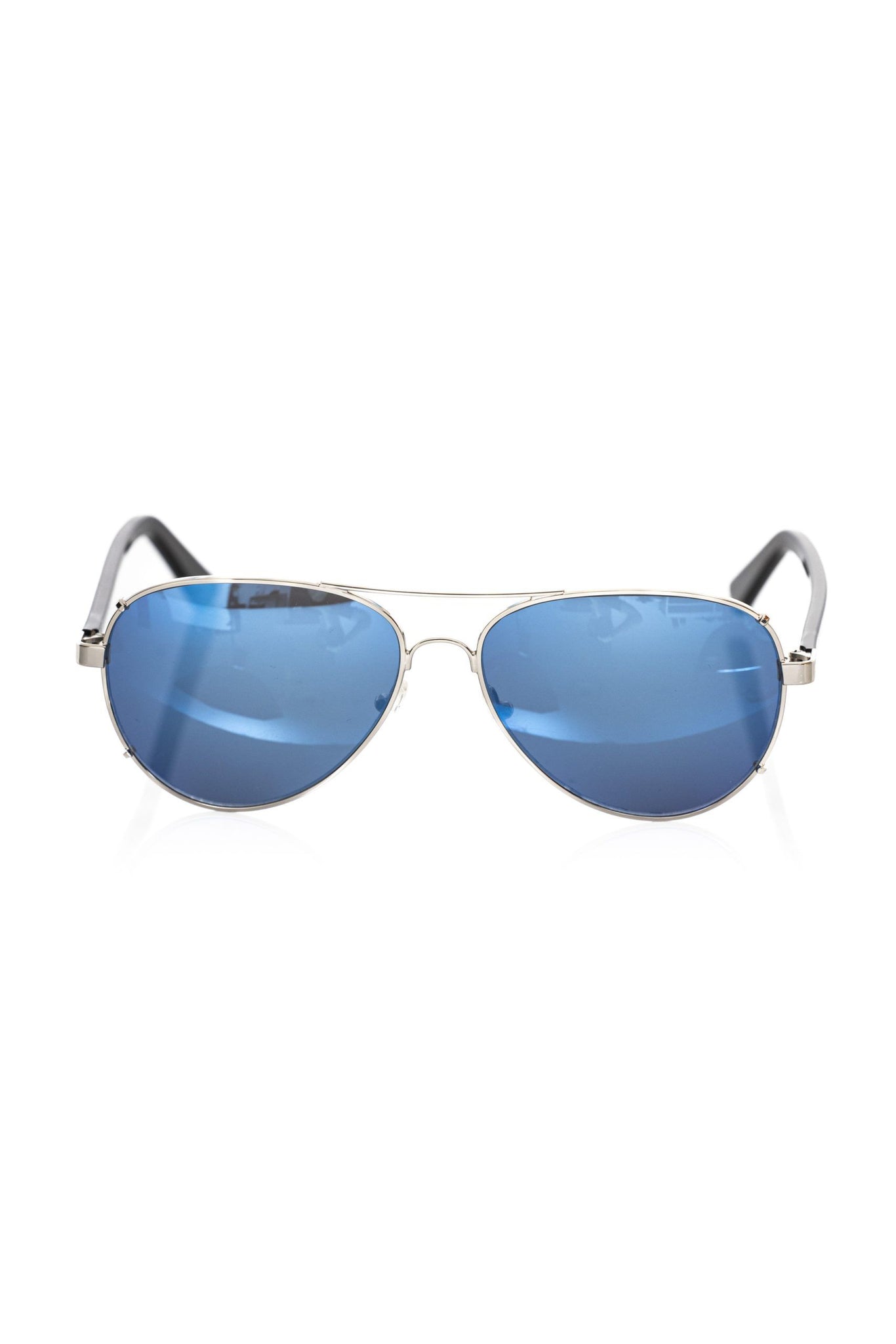 Frankie Morello Silver Metallic Fibre Sunglasses