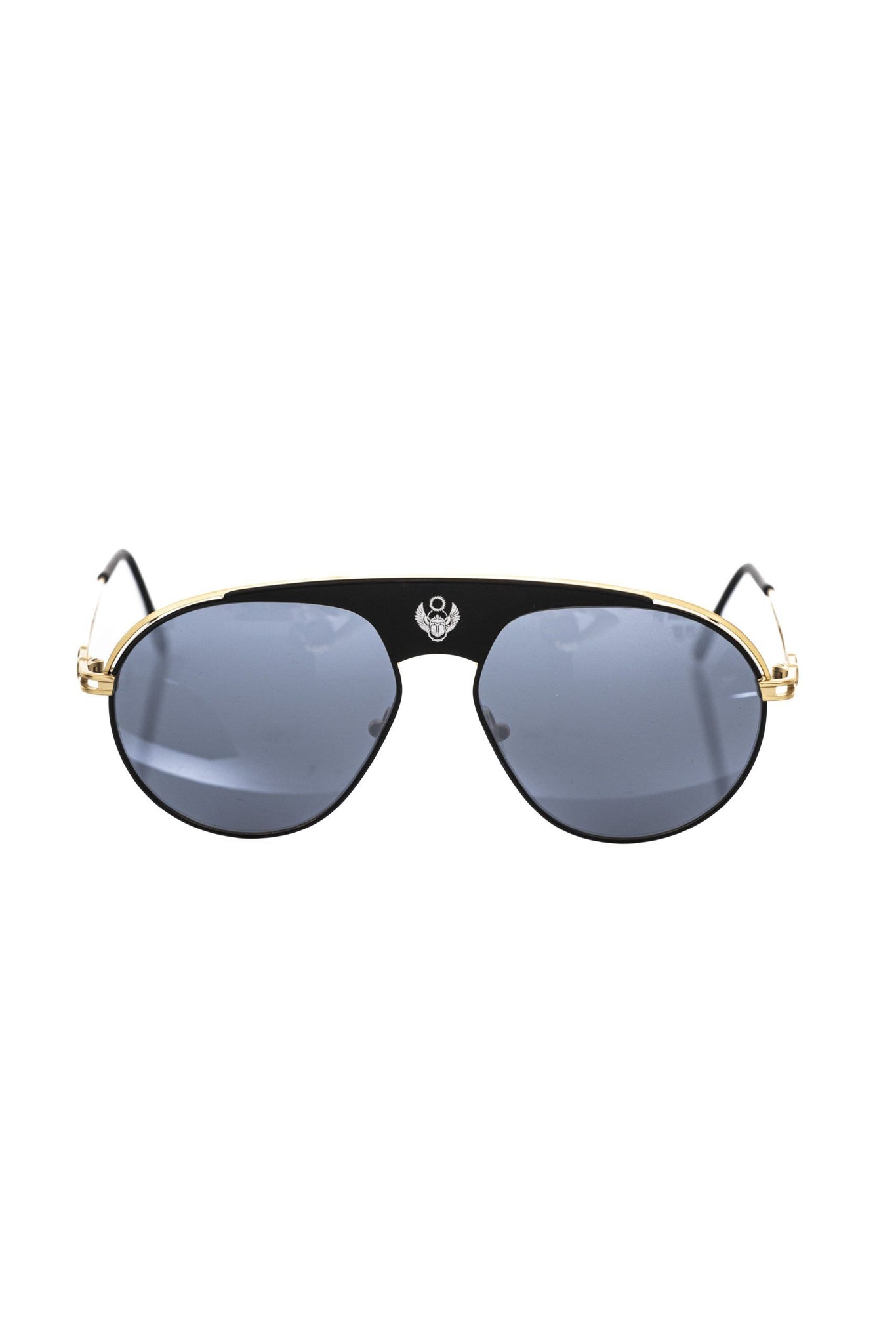 Frankie Morello Black Metallic Fibre Sunglasses