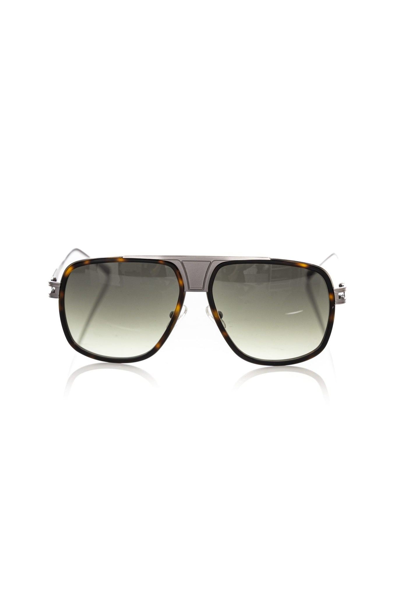 Frankie Morello Brown Metallic Fibre Sunglasses