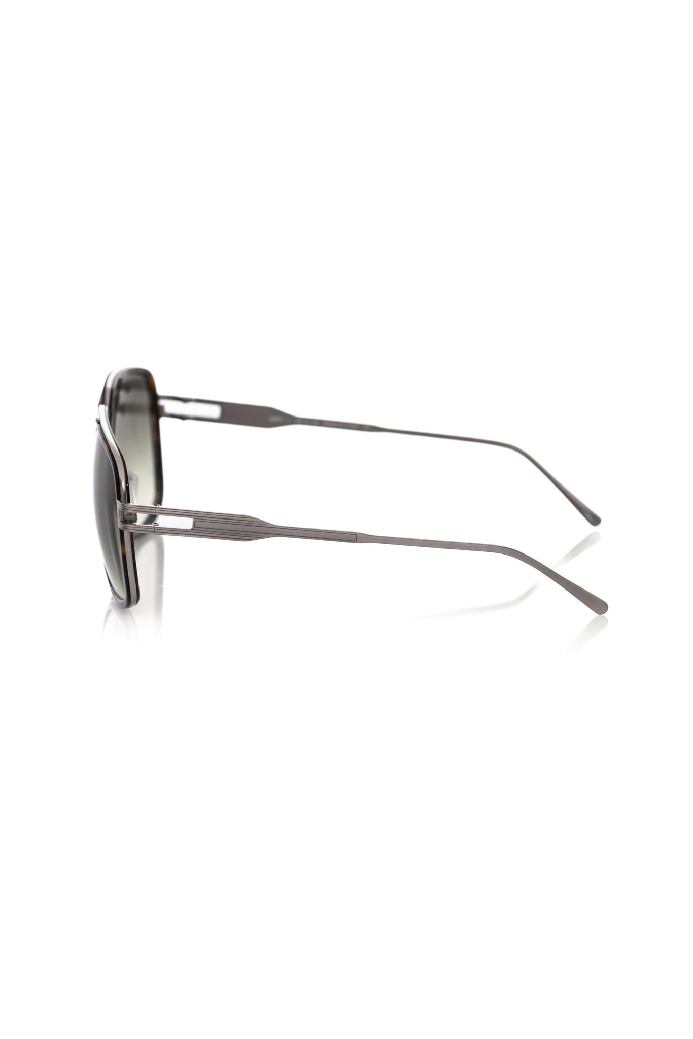 Frankie Morello Brown Metallic Fibre Sunglasses