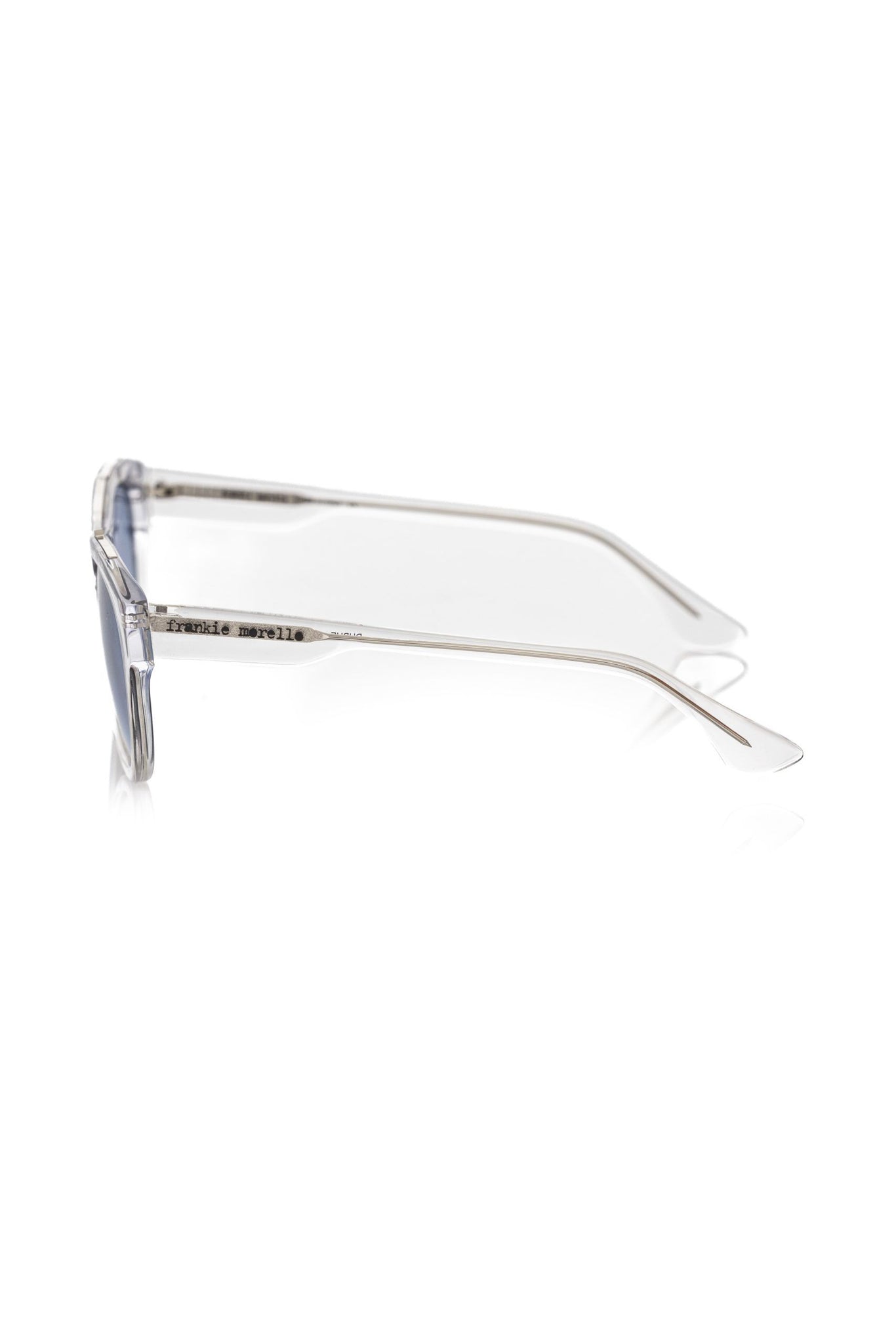 Frankie Morello White Acetate Sunglasses