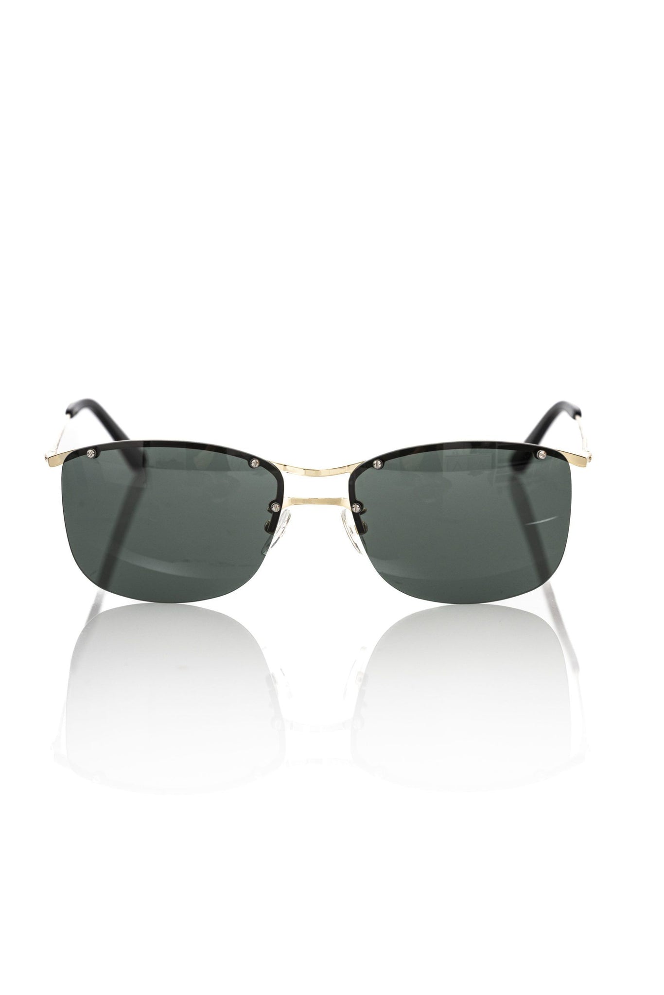 Frankie Morello Black Metallic Fibre Sunglasses