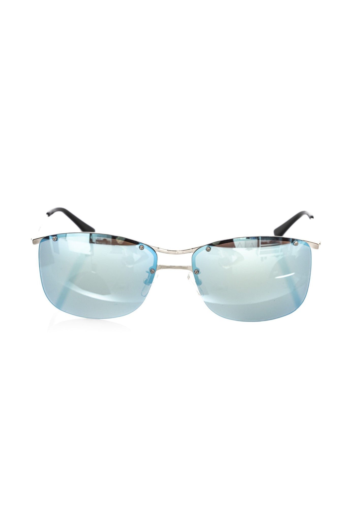 Frankie Morello Silver Metallic Fibre Sunglasses