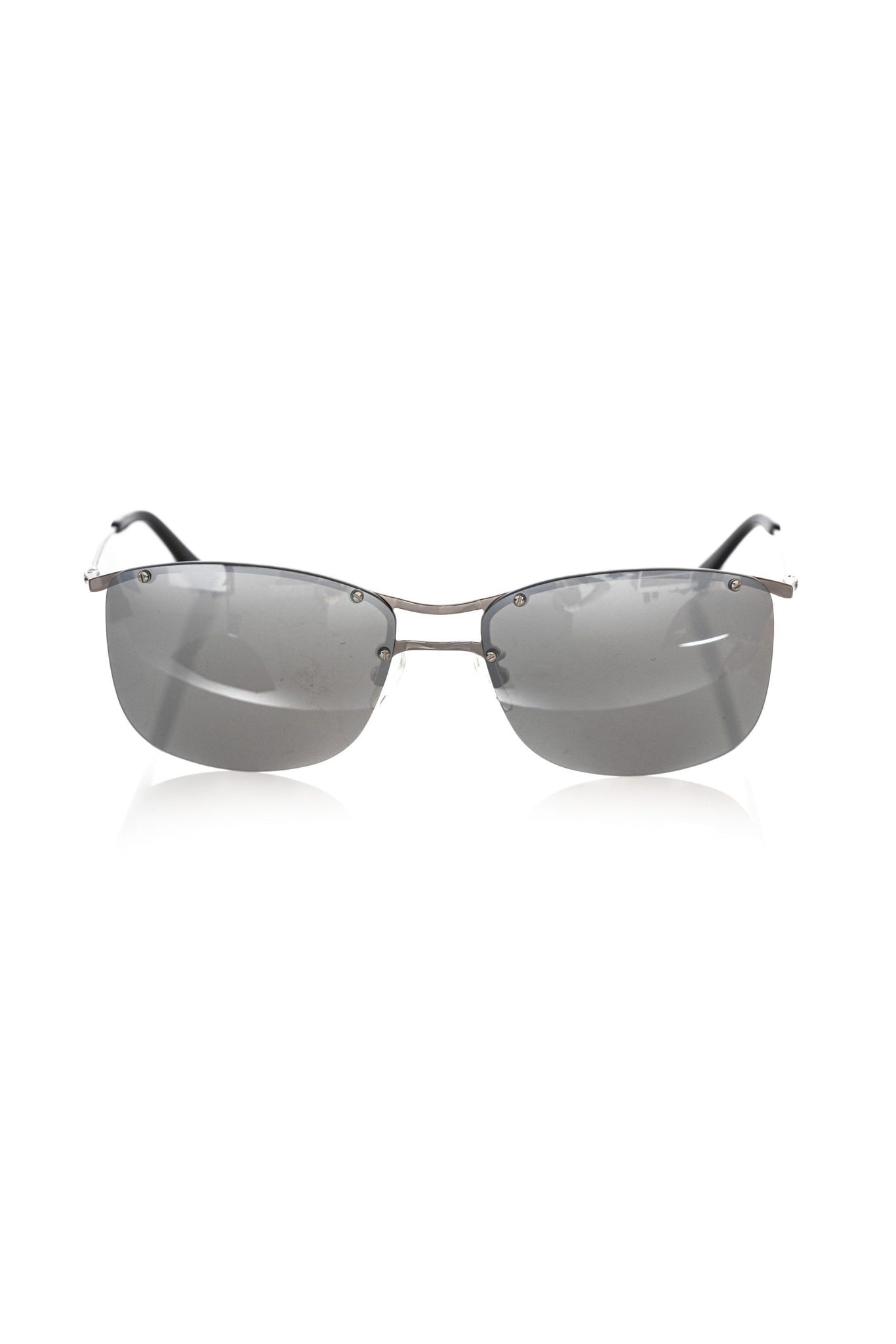 Frankie Morello Silver Metallic Fibre Sunglasses