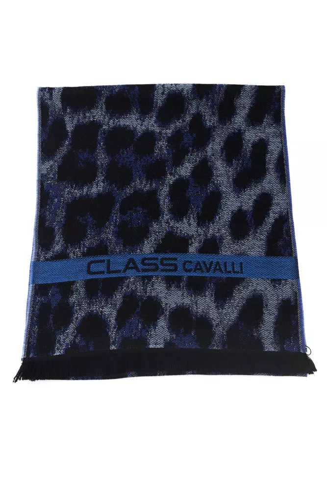 Blue Wool Scarf