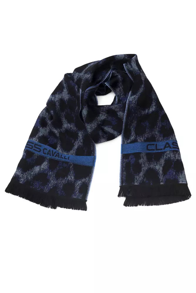 Blue Wool Scarf