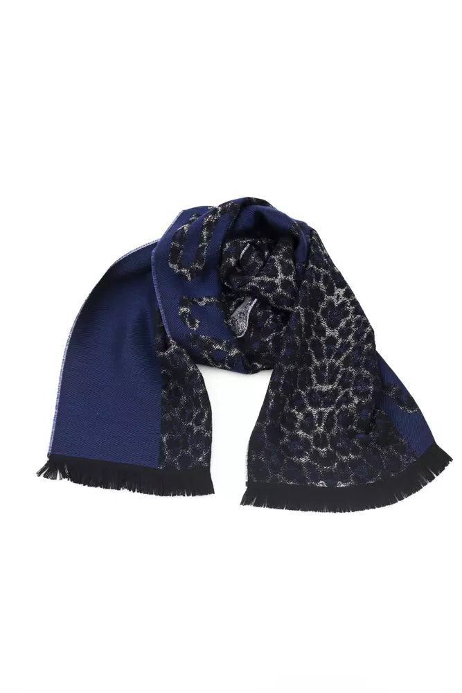 Blue Wool Scarf