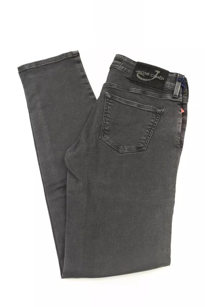 Black Cotton Jeans & Pant