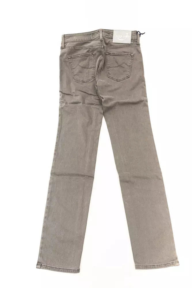 Gray Modal Jeans & Pant