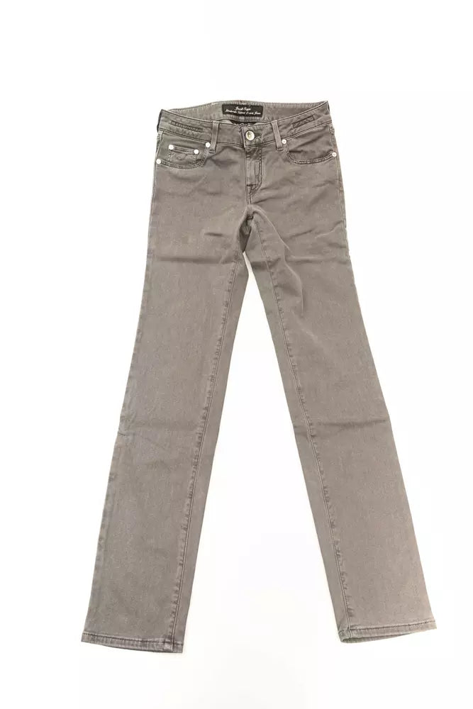 Gray Modal Jeans & Pant