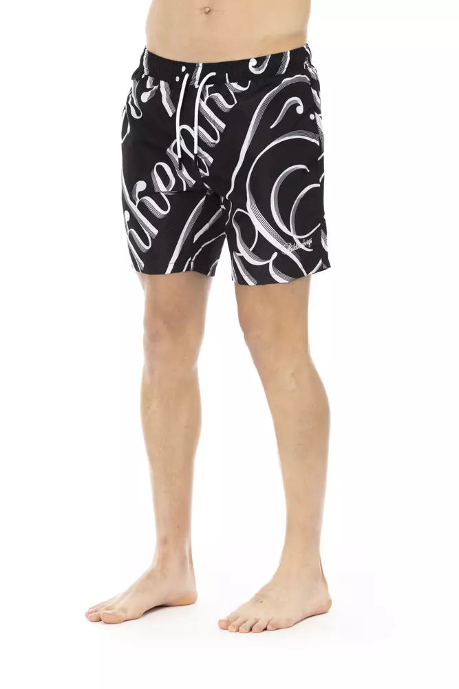 Black Polyester Swimwear